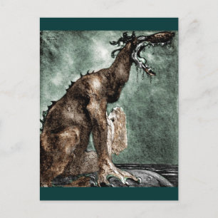 Dragon und Mermaid Postkarte