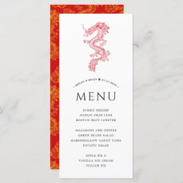 Dragon und Phoenix | Dragon Theme Menu Menükarte