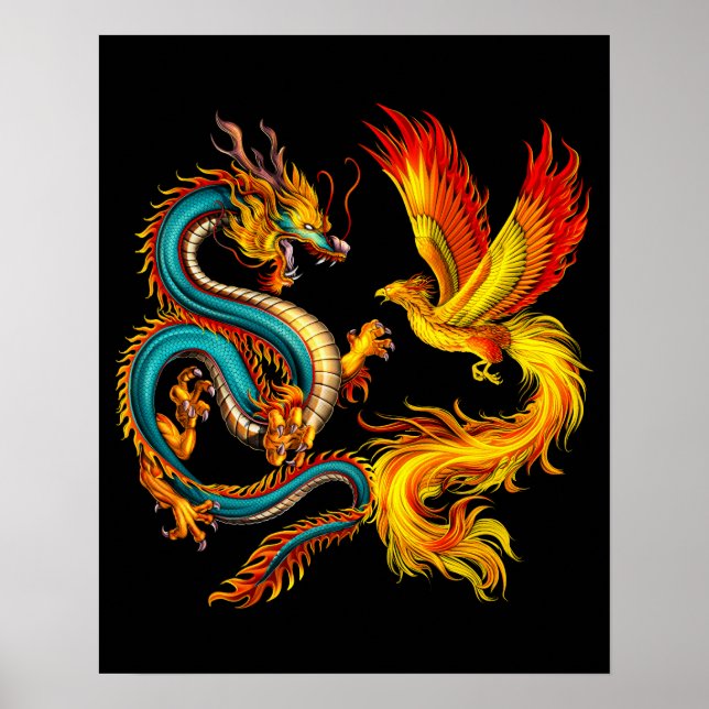 Dragon und Phoenix Poster (Vorne)