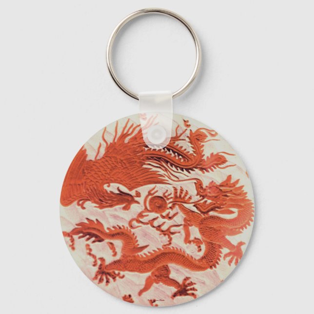 Dragon und Phoenix-Schlüsselanhänger Schlüsselanhänger (Vorderseite)