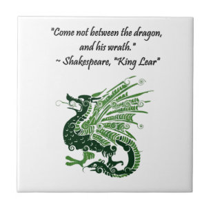 Dragon und Seiner Zorn Shakespeare King Lear Carto Fliese