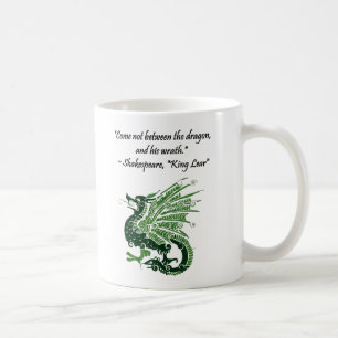 Dragon und Seiner Zorn Shakespeare King Lear Carto Tasse