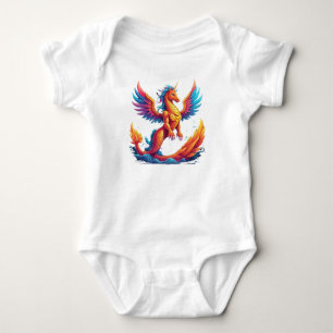 Dragon-Unicorn & Phoenix-Meerjungfrau Baby Strampler