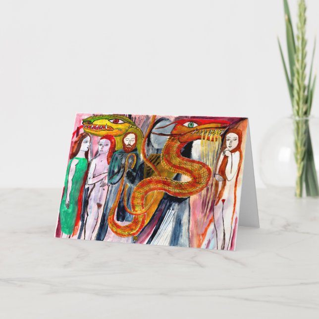 Dragon Utopia Grußkarte Karte (Vorderseite)