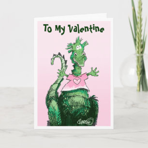 Dragon Valentine Feiertagskarte