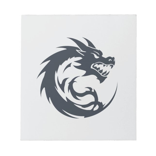 Dragon Vector Art Animal Modern Urban City Grafik Notizblock (Vorderseite)