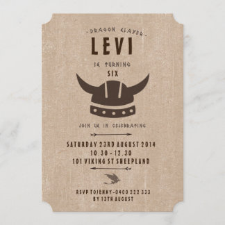 Dragon & Viking Einladung zum Geburtstag