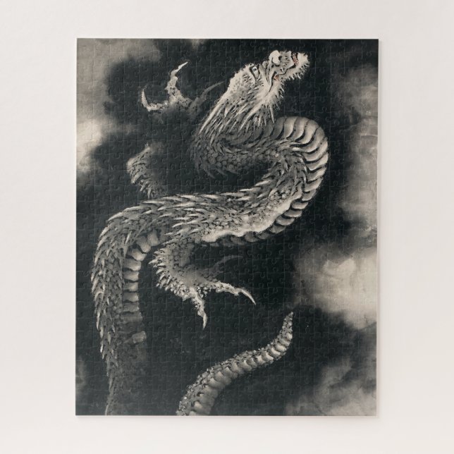 Dragon von Katsushika Hokusai Puzzle (Vertikal)