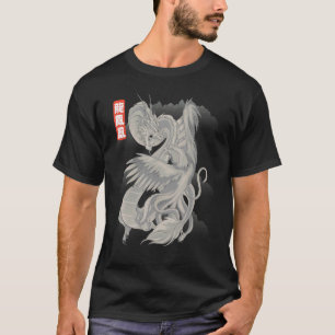 Dragon VS Phoenix Chinesische Mythologie Loong Fen T-Shirt