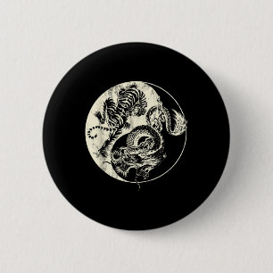 Dragon Vs Tiger Tattoo! Yin and Yang Beast Fight Button
