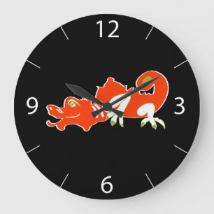 Dragon Wall Clock Große Wanduhr