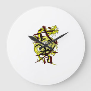 Dragon Warrior Große Wanduhr