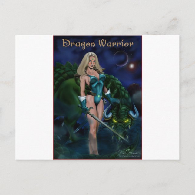 Dragon Warrior Postkarte (Vorderseite)
