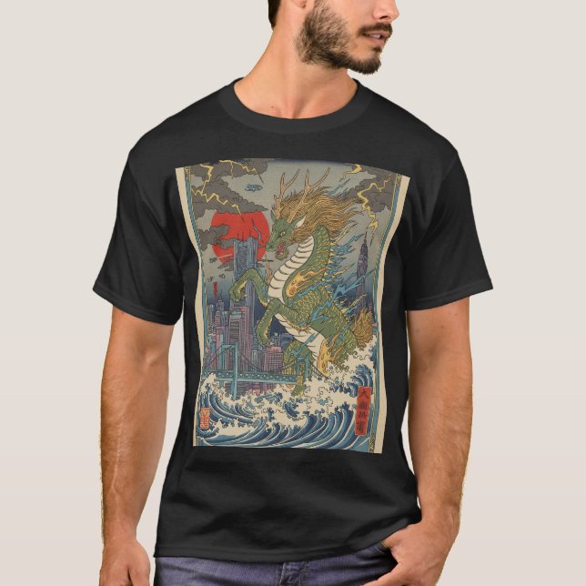 Dragon Waves T-Shirt (Vorderseite)