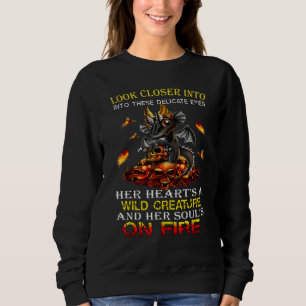 Dragon Womens Wilde Kreatur Soul auf Feuer Sweatshirt