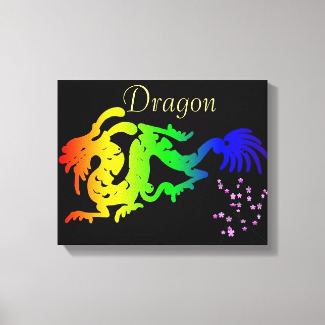 Dragon Wrapped Canvas Leinwanddruck (Vorderseite)