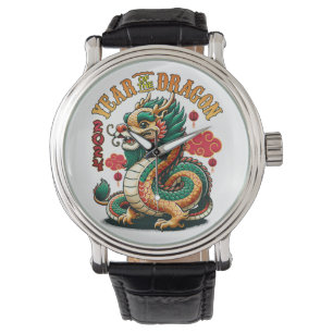 Dragon Year 2024 Embrace Lunar New Year Prosperity Armbanduhr