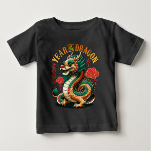 Dragon Year 2024 Embrace Lunar New Year Prosperity Baby T-shirt