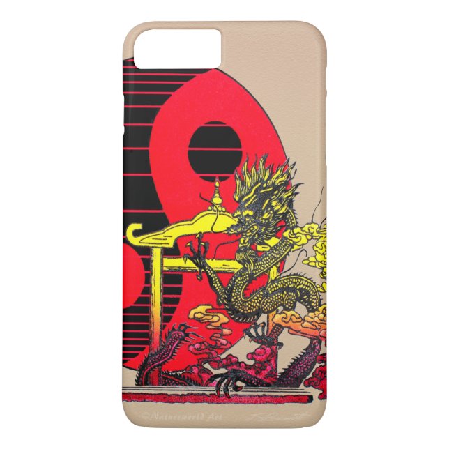 Dragon Yin Yang iPhone 7 Selten dort Case-Mate iPhone Hülle (Rückseite)