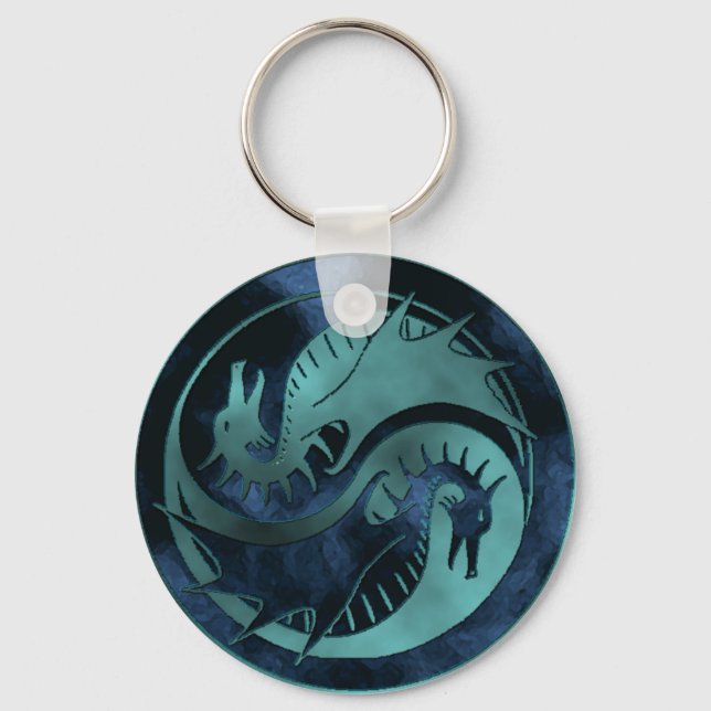 Dragon Yin Yang Schlüsselanhänger (Vorderseite)