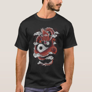 Dragon Yin Yang Symbol T-Shirt