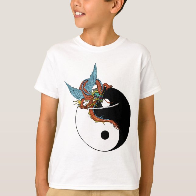 Dragon Yin Yang T - Shirt (Vorderseite)