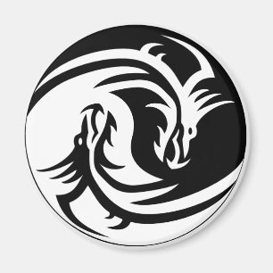 Dragon YinYang 2¼ Inch Round Magnet