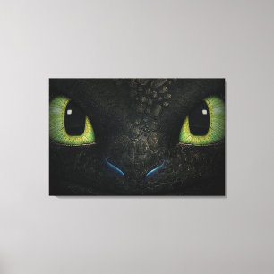 Dragon zahnlose Premium Wrapped Canvas (Gloss) Leinwanddruck