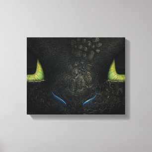 Dragon zahnlose Premium Wrapped Canvas (Gloss) Leinwanddruck