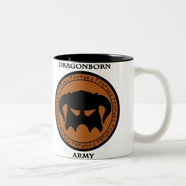 Dragonborn Armee Zweifarbige Tasse (Rechts)