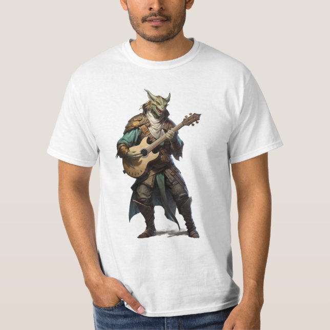 Dragonborn Bard T-Shirt (Vorderseite)