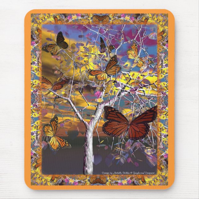 Dragoncats Butterfly Fantasy Mousepad (Vorne)