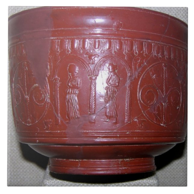 Dragondorff Schale, von Graufesenque, c.150 BC Fliese (Vorderseite)