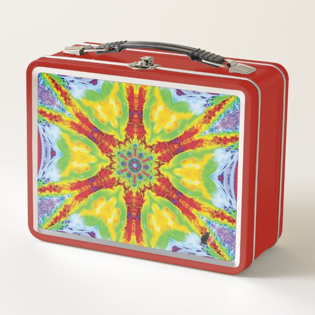 Dragoneye Kaleidoskop Metal Lunchbox (Vorderseite)
