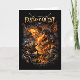 Dragonfire Quest Feiertagskarte