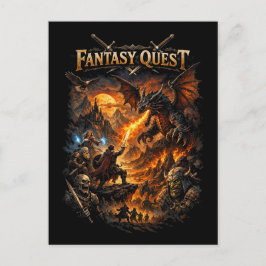 Dragonfire Quest Postkarte