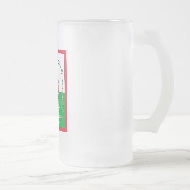 DragonFire Wurzel-Bier-Tasse Mattglas Bierglas (Rechts)