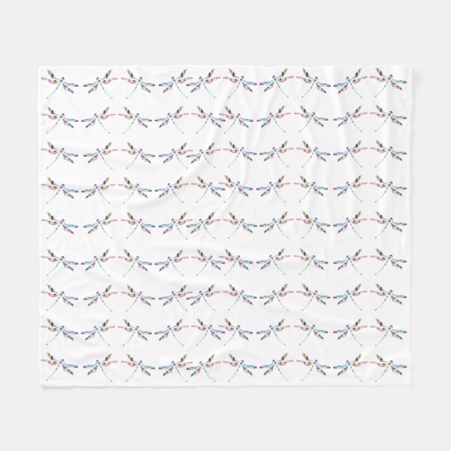 Dragonfis Medium Fleece Blanket (Vorderseite (Horizontal))