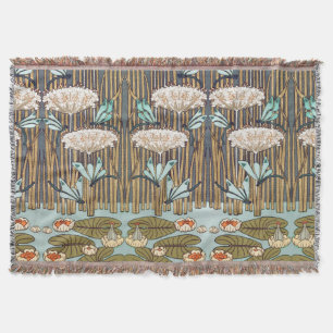 Dragonfis Water Lilies Marsh Art Nouveau Decke