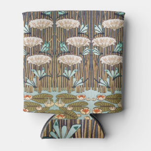 Dragonfis Water Lilies Marsh Art Nouveau Dosenkühler