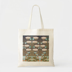 Dragonfis Water Lilies Marsh Art Nouveau Tragetasche