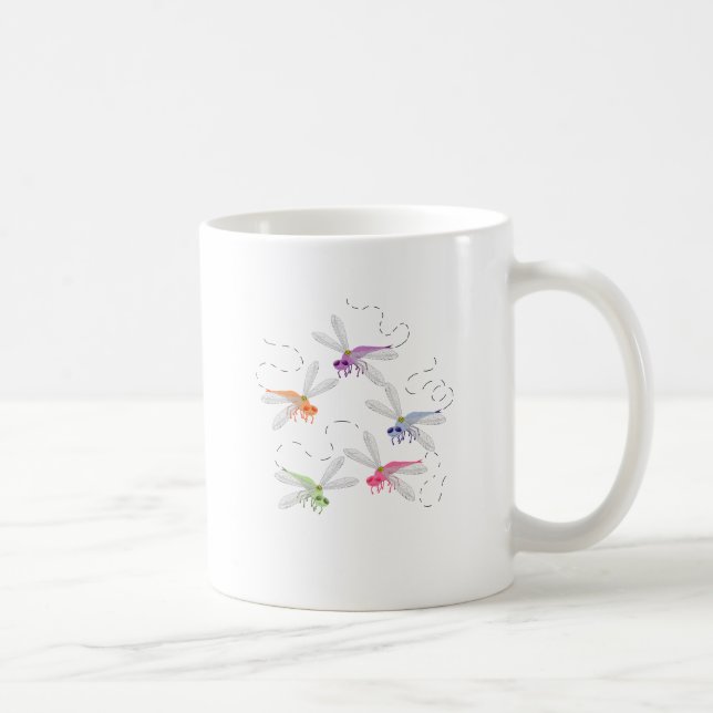Dragonfis Whimsical Cartoon Art Tasse (Rechts)