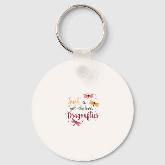 Dragonflies Animals Women Gift Idea Dragonfly (3) Schlüsselanhänger (Vorderseite)