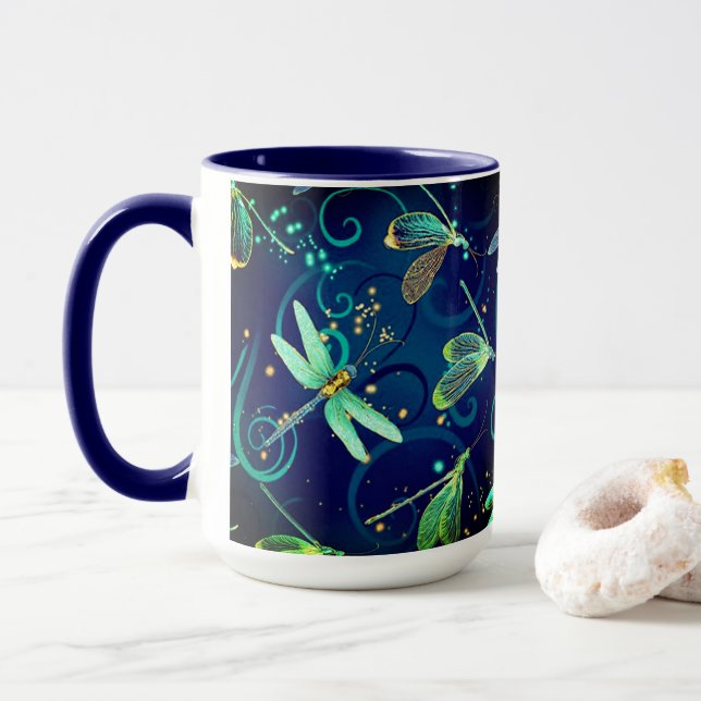 Dragonflies Combo-Tasse Tasse (Mit Donut)