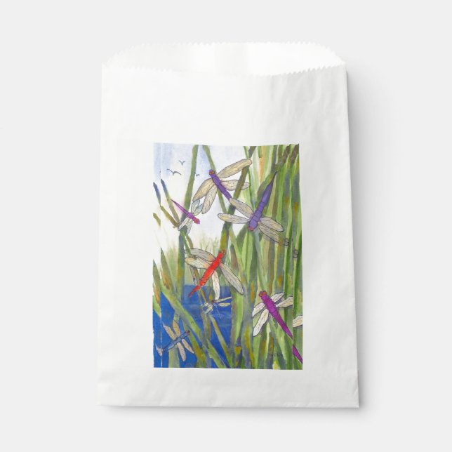 Dragonflies Gunsttasche Geschenktütchen (Vorderseite)