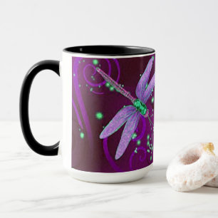 Dragonflies Lila Dreams 15oz Combo Tasse