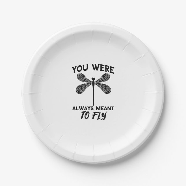 Dragonflies Nature Insect bedeutet immer Fliegen z Pappteller (Vorderseite)