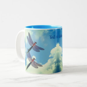 Dragonflies Personalisierte Natur Zweifarbige Tasse