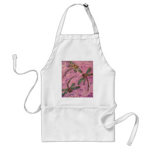 Dragonflies Pink Fizz Schürze