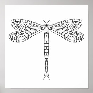 Dragonfly 2 Poster für Farbe
